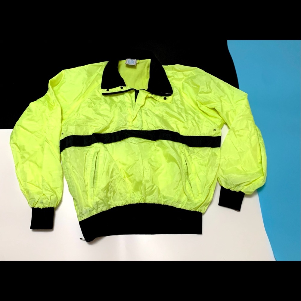 Size L Seattle Blues Pullover Jacket Neon Vintage